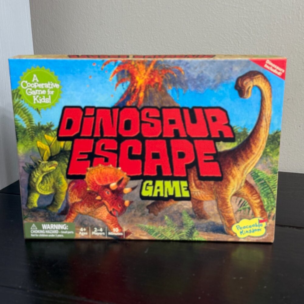 Peaceable Kingdom Dinosaur Escape Cooperative Game Used 2015 Children's Board